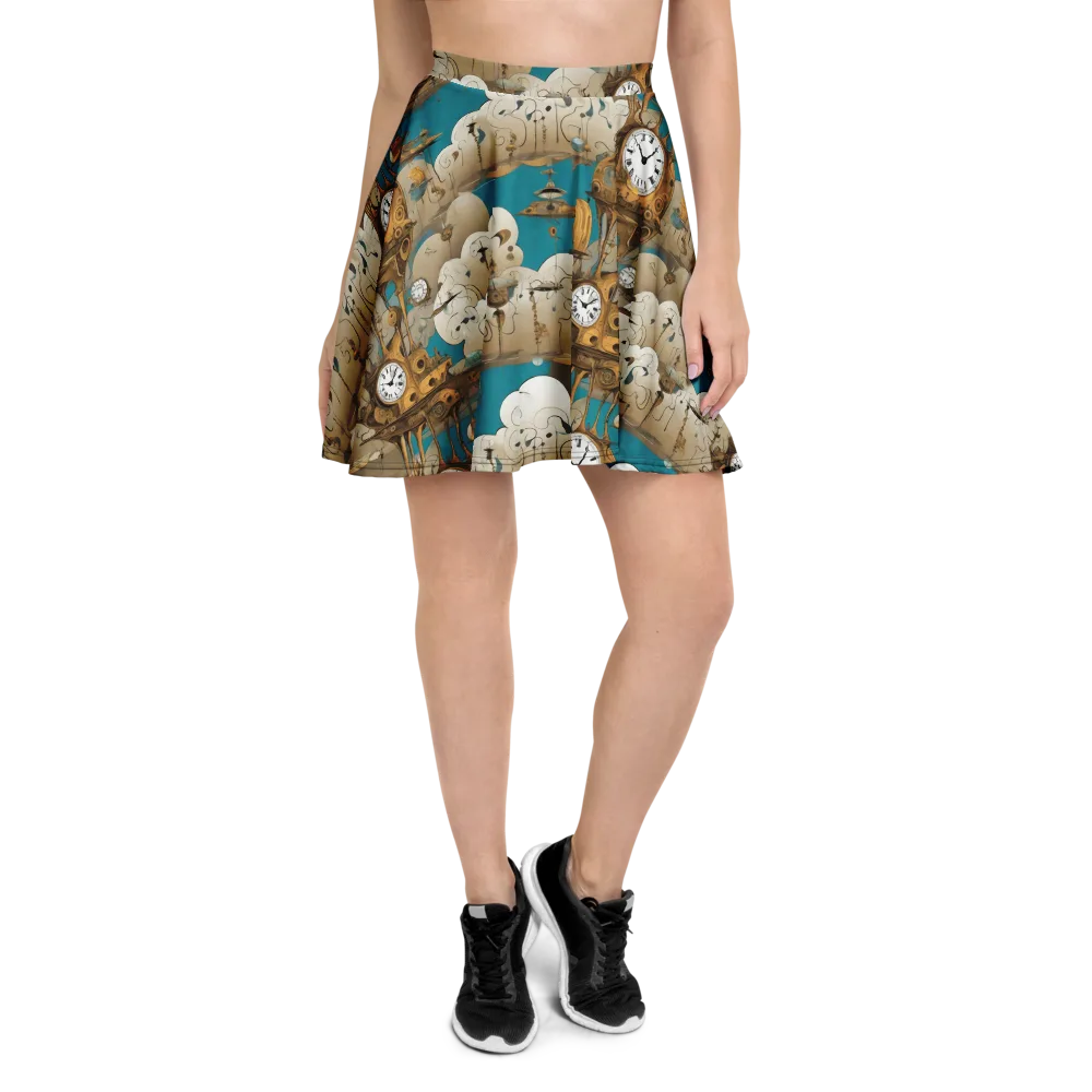 Clockwork Nimbus on Skater Skirt — Front