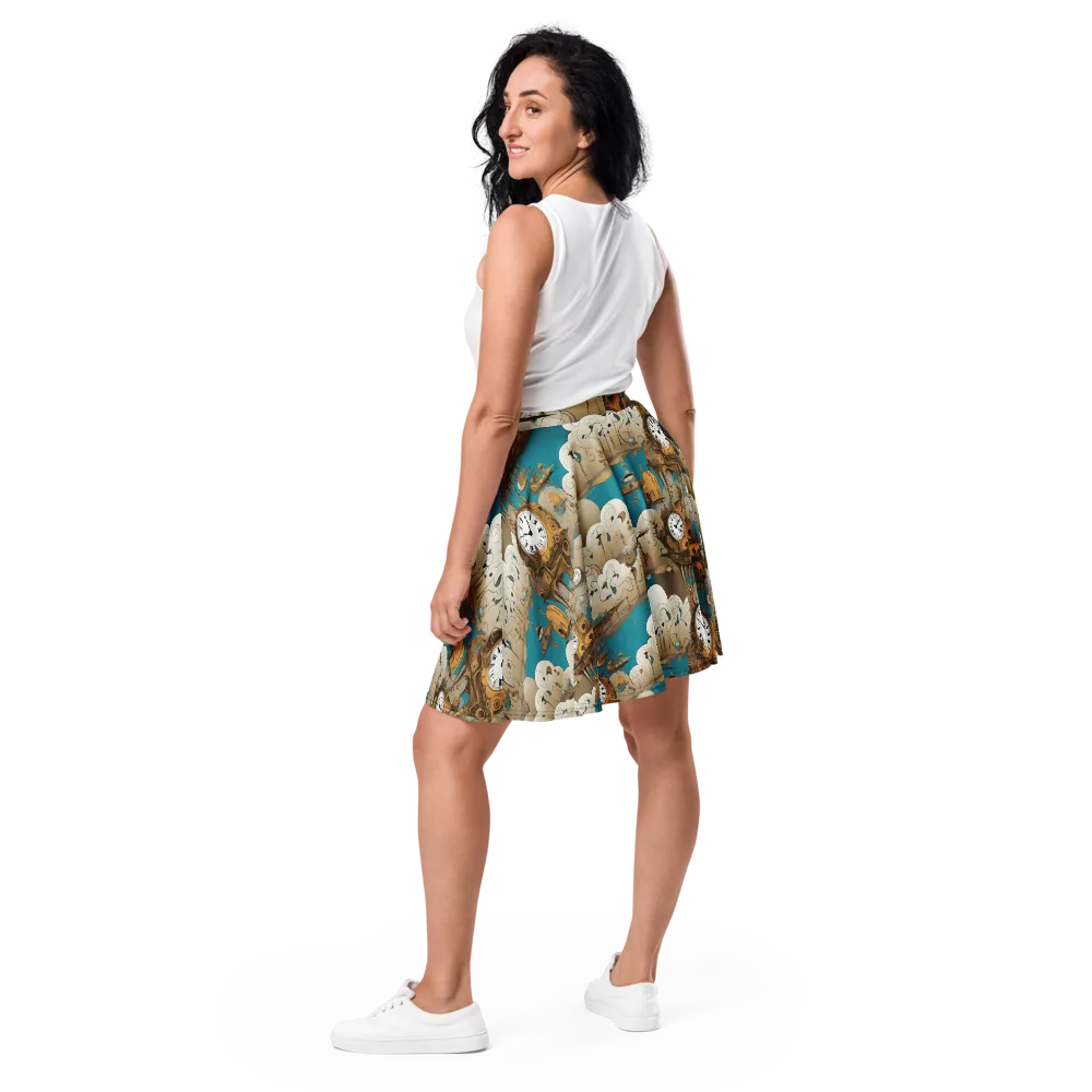 Clockwork Nimbus on Skater Skirt — Back