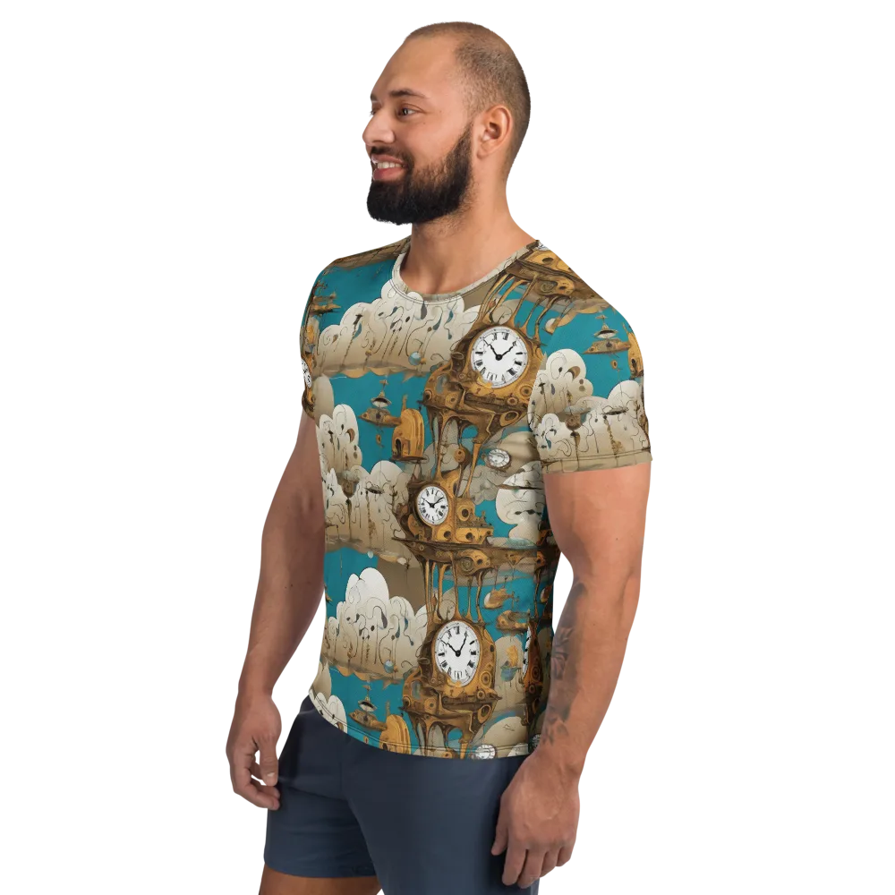 Clockwork Nimbus on Men's Athletic T-Shirt — Left