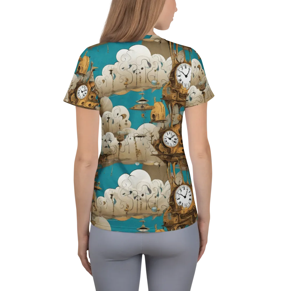 Clockwork Nimbus on Women's Athletic T-Shirt — Back