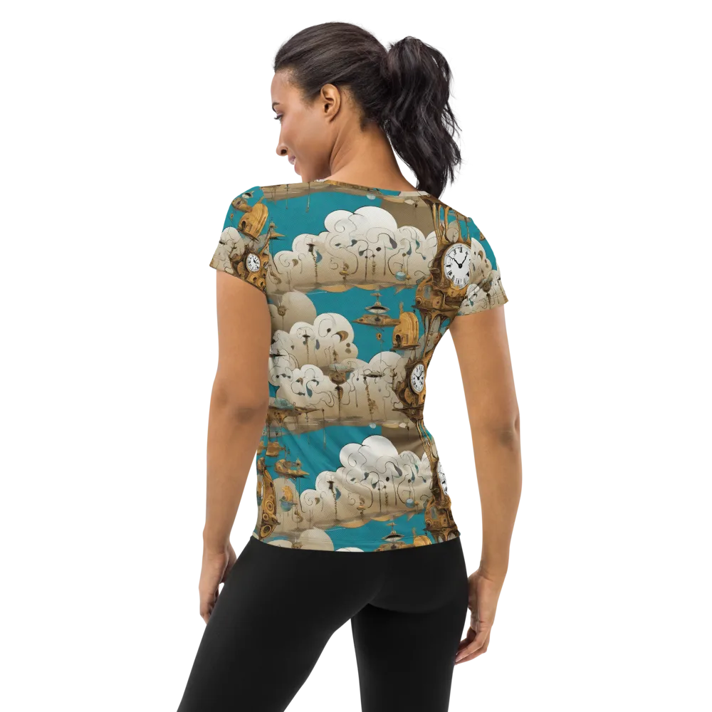 Clockwork Nimbus on Women's Athletic T-Shirt — Back
