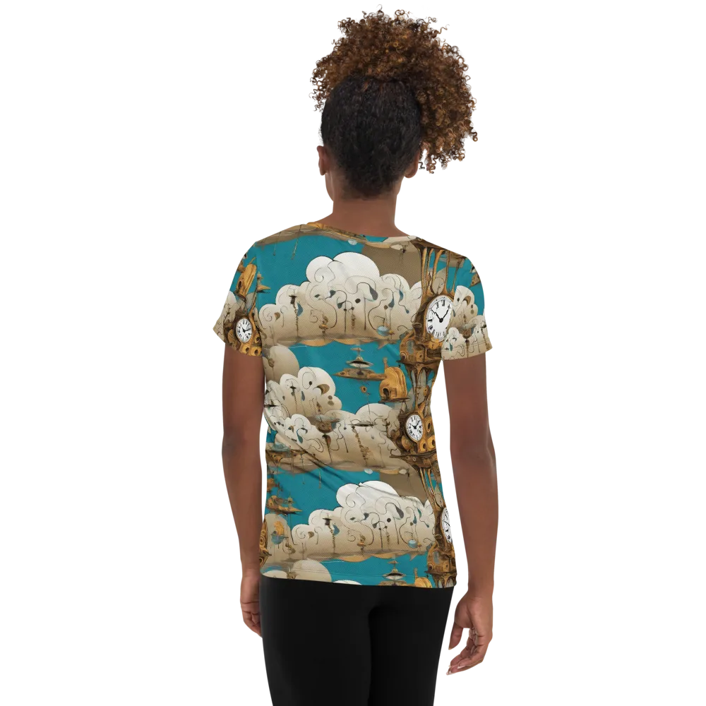 Clockwork Nimbus on Women's Athletic T-Shirt — Back