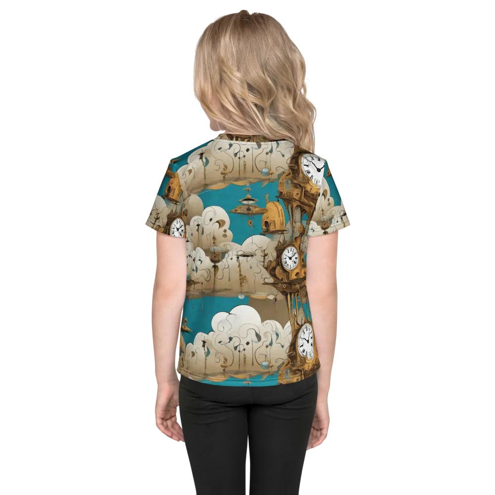 Clockwork Nimbus on Kids Crew Neck T-Shirt — Back