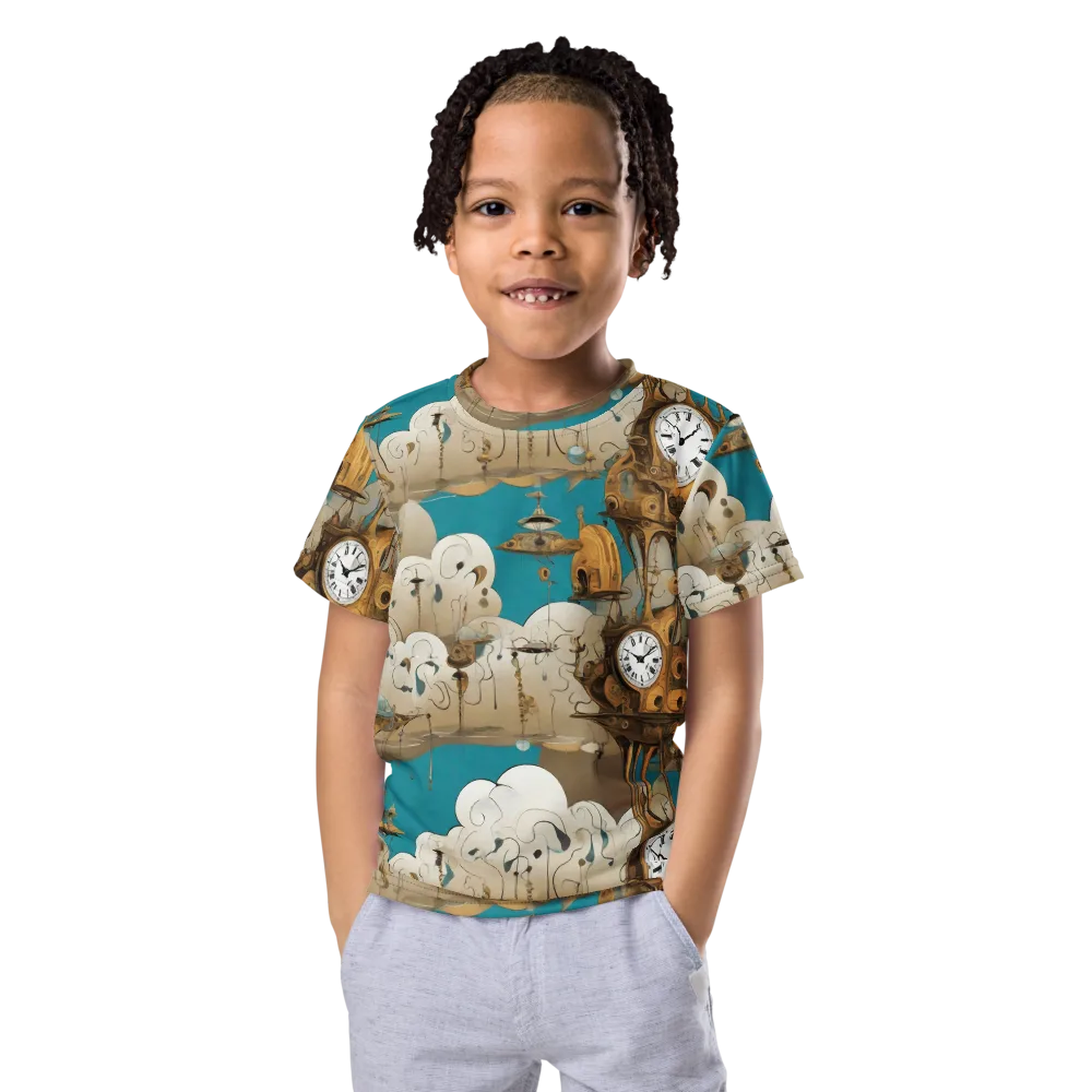 Clockwork Nimbus on Kids Crew Neck T-Shirt — Front