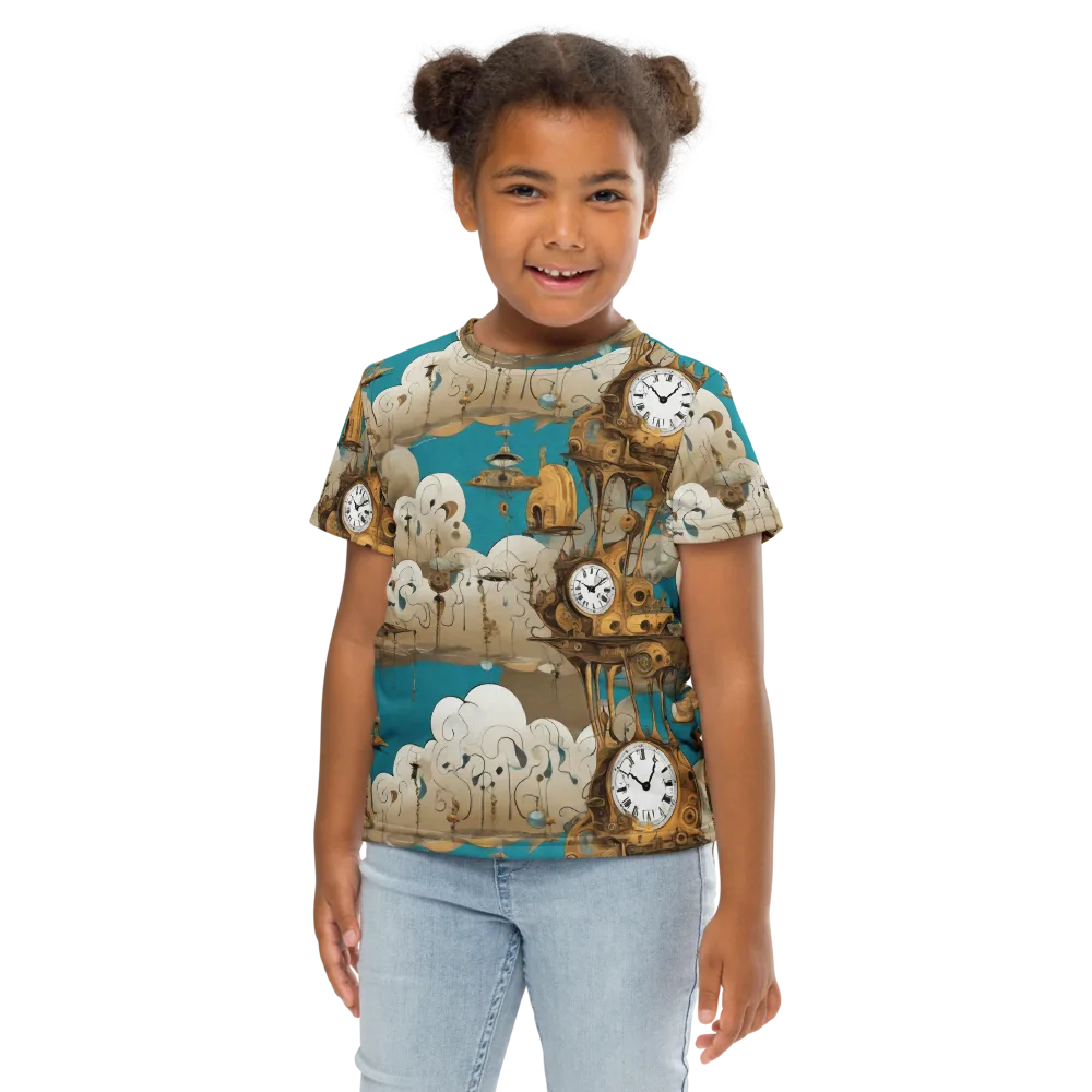 Clockwork Nimbus on Kids Crew Neck T-Shirt — Front