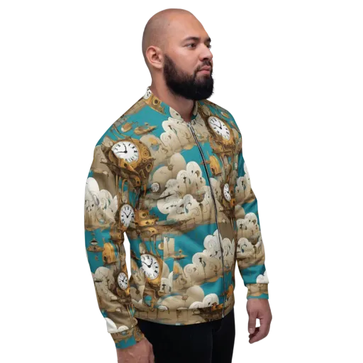 Clockwork Nimbus on a Bomber Jacket