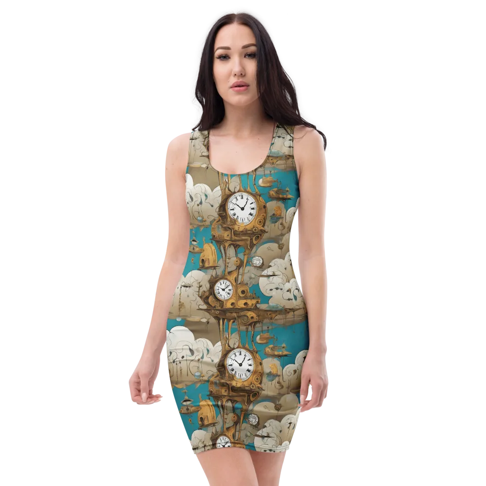 Clockwork Nimbus on Bodycon Dress — Front