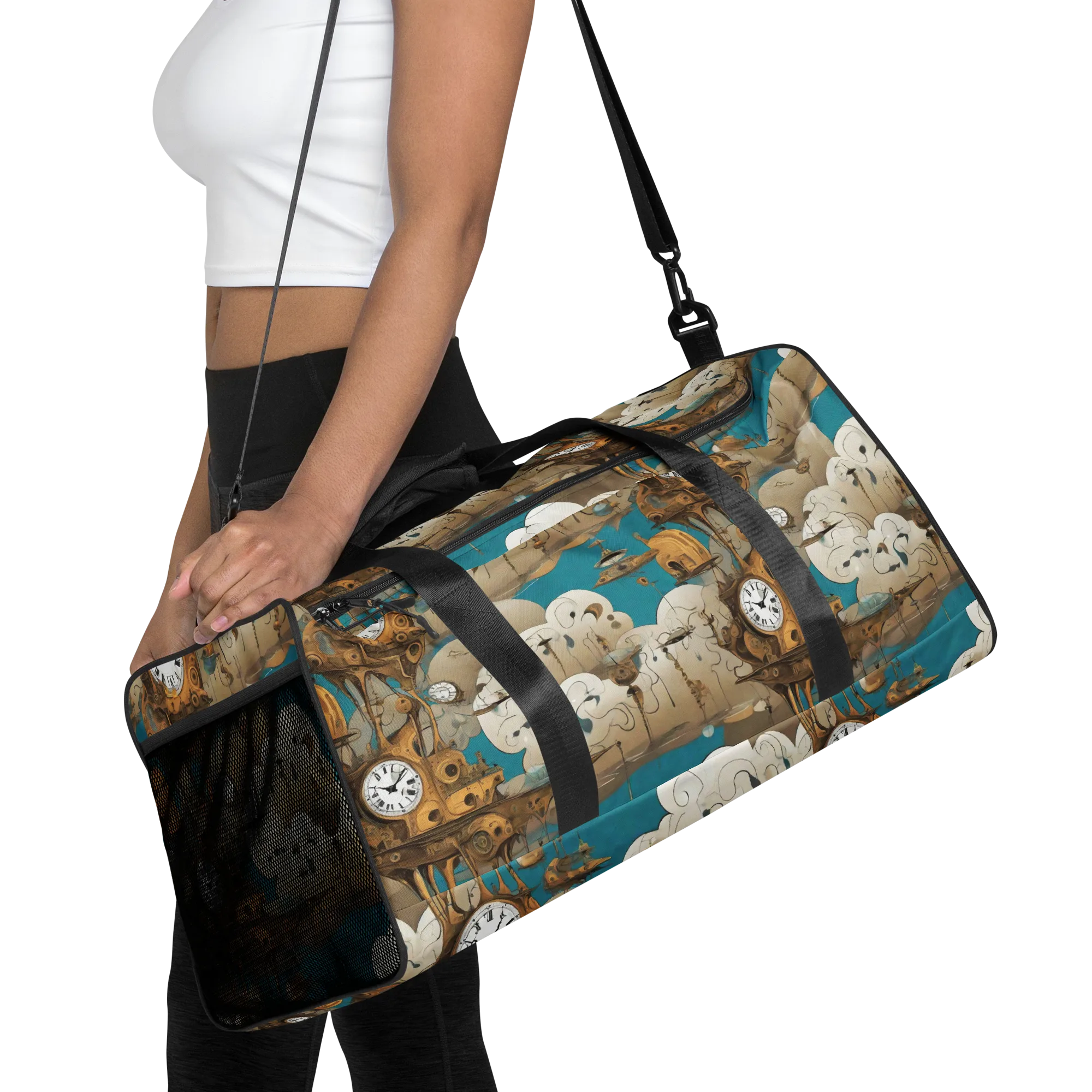 Clockwork Nimbus on Duffle Bag — Front