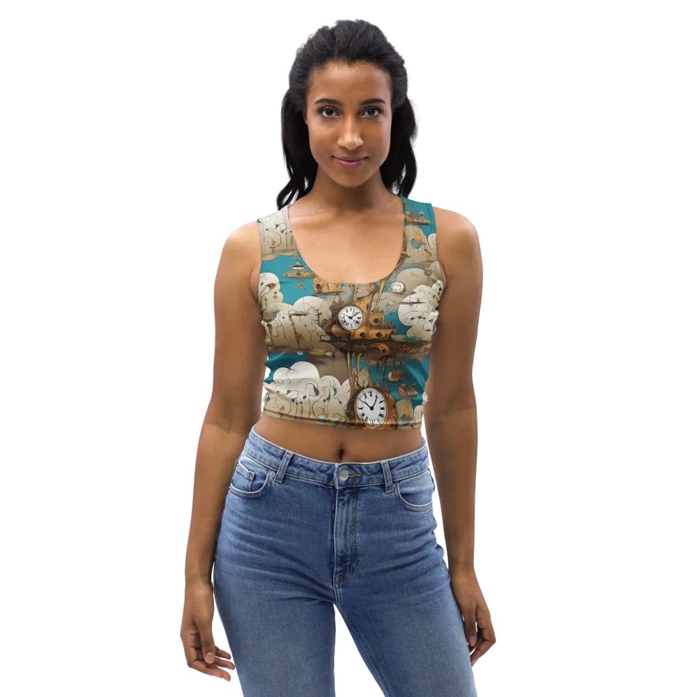 Clockwork Nimbus on Crop Top — Front