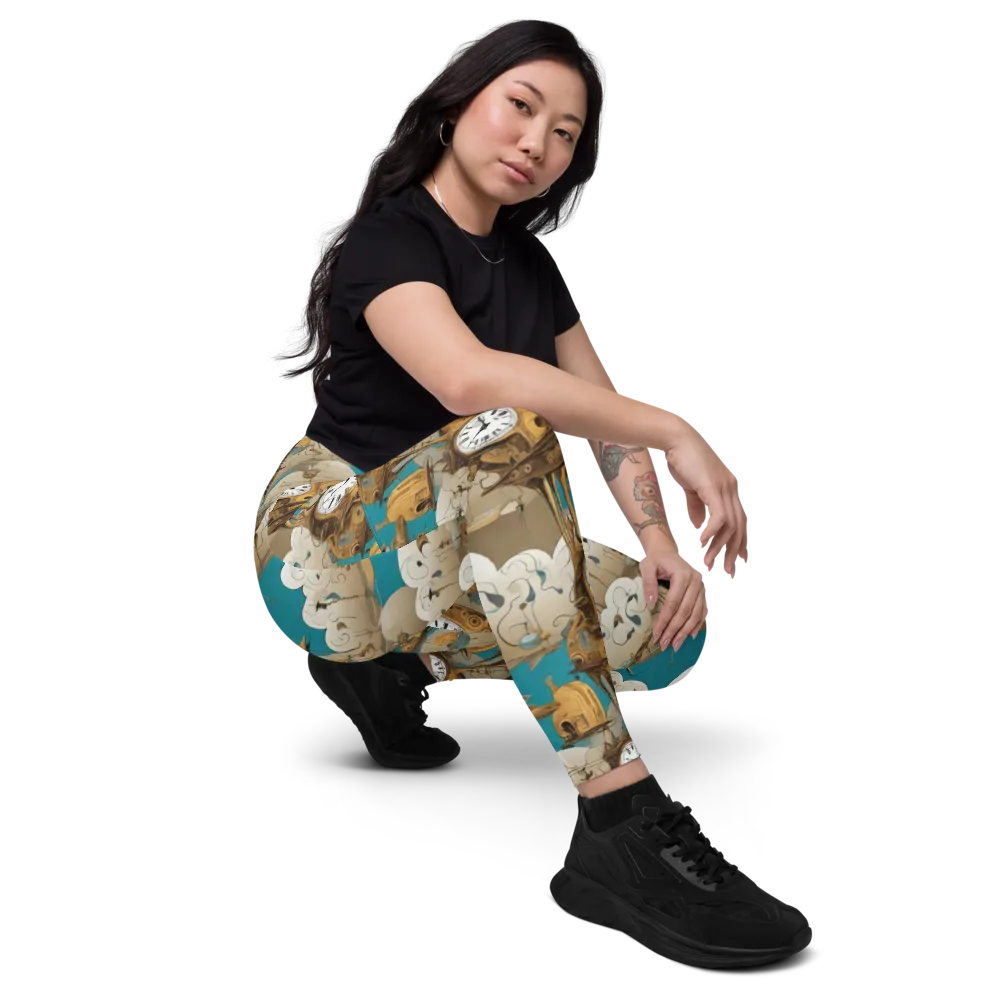 Clockwork Nimbus on Leggings with Pockets — Right Front