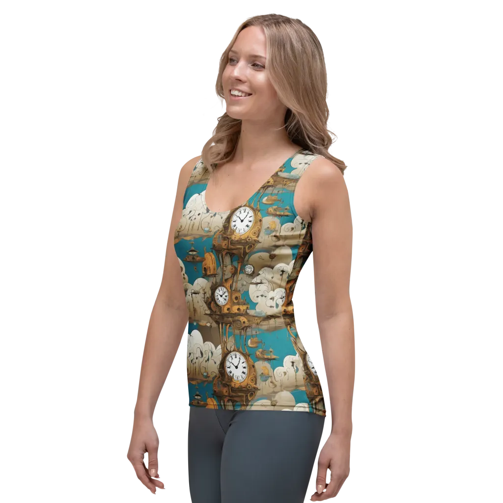 Clockwork Nimbus on Women's Tank Top — Left Front