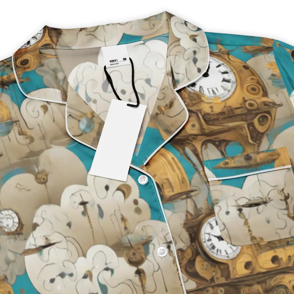 Clockwork Nimbus on Women's Short Sleeve Pajama Top — Product details