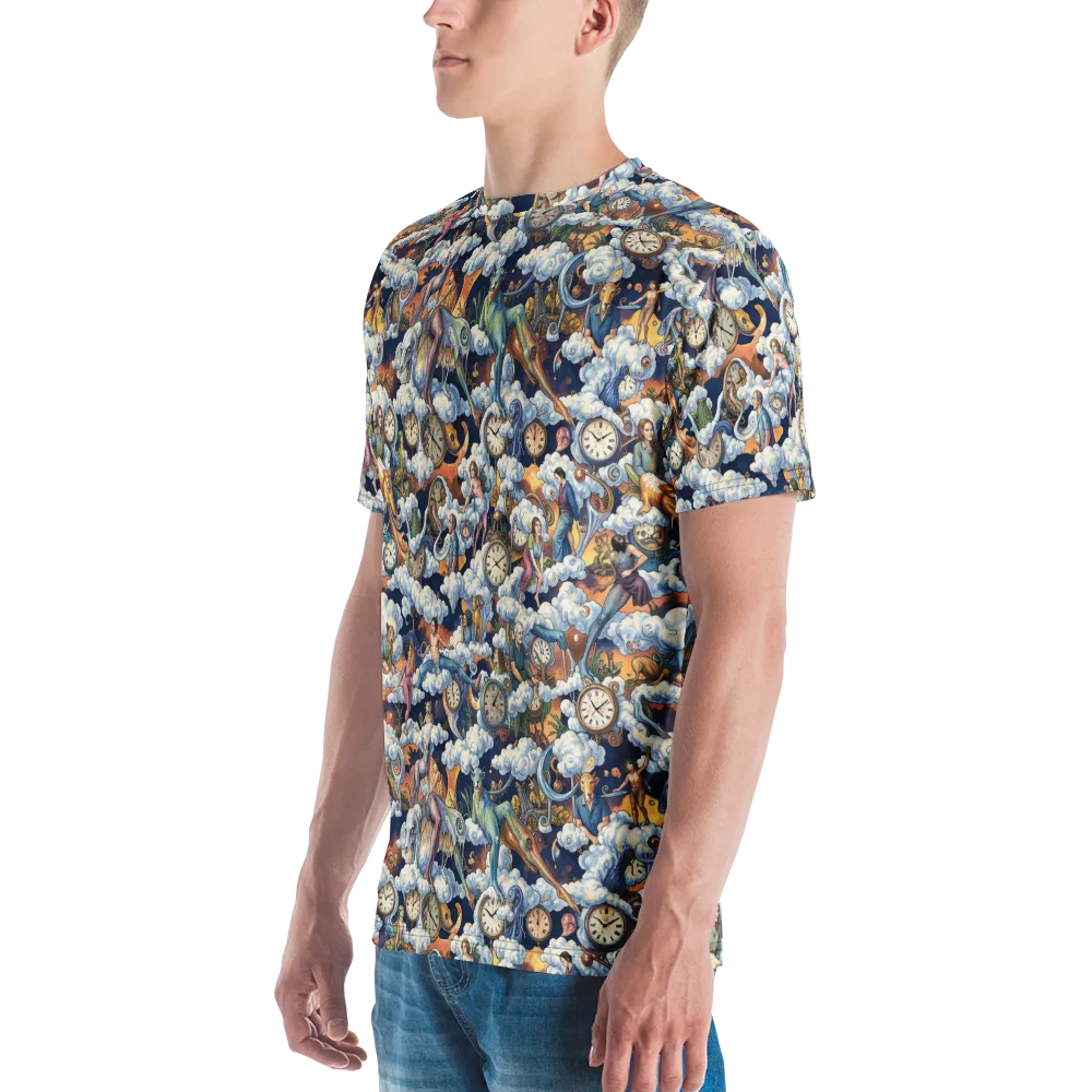 Chronicles of Cloudtime on Men's Crew Neck T-Shirt — Left