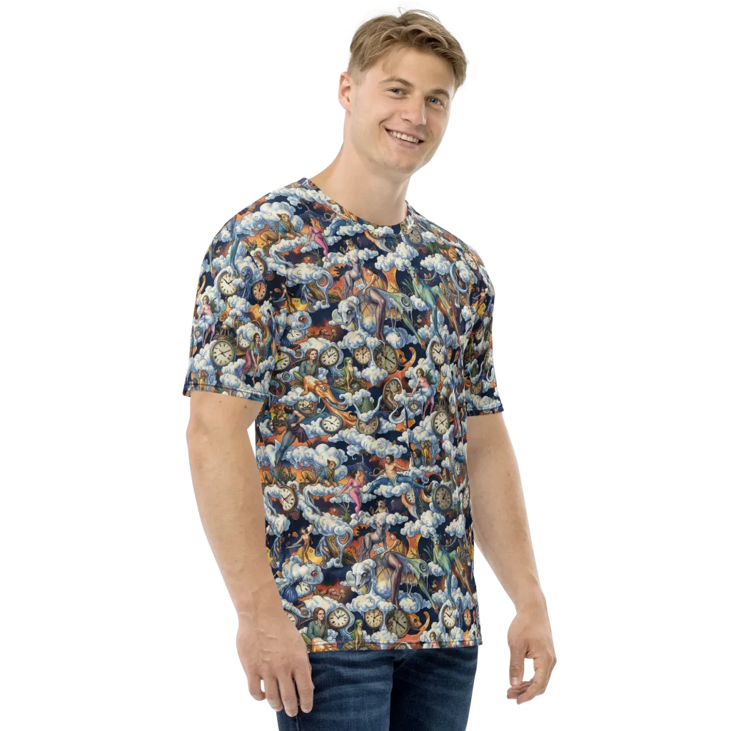 Chronicles of Cloudtime on Men's Crew Neck T-Shirt — Right