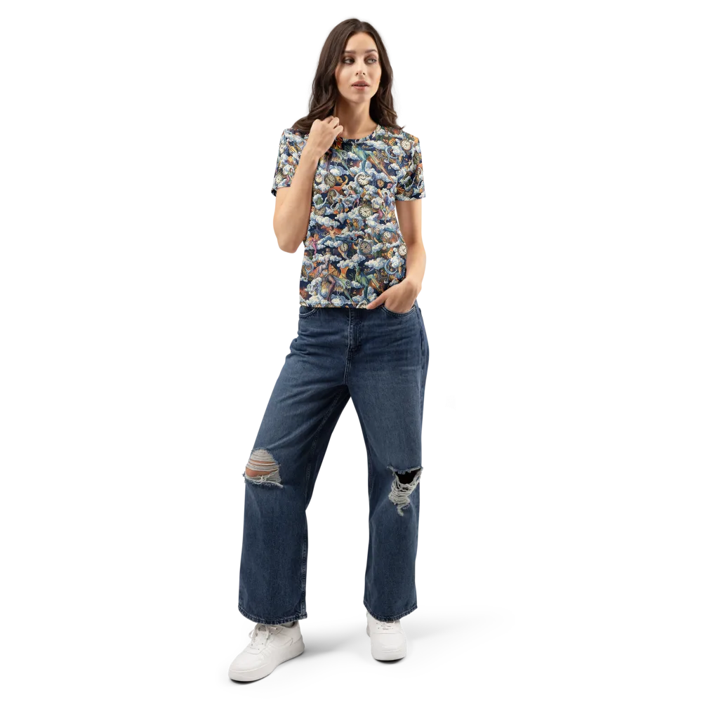 Chronicles of Cloudtime on Women's Crew Neck T-Shirt — Front