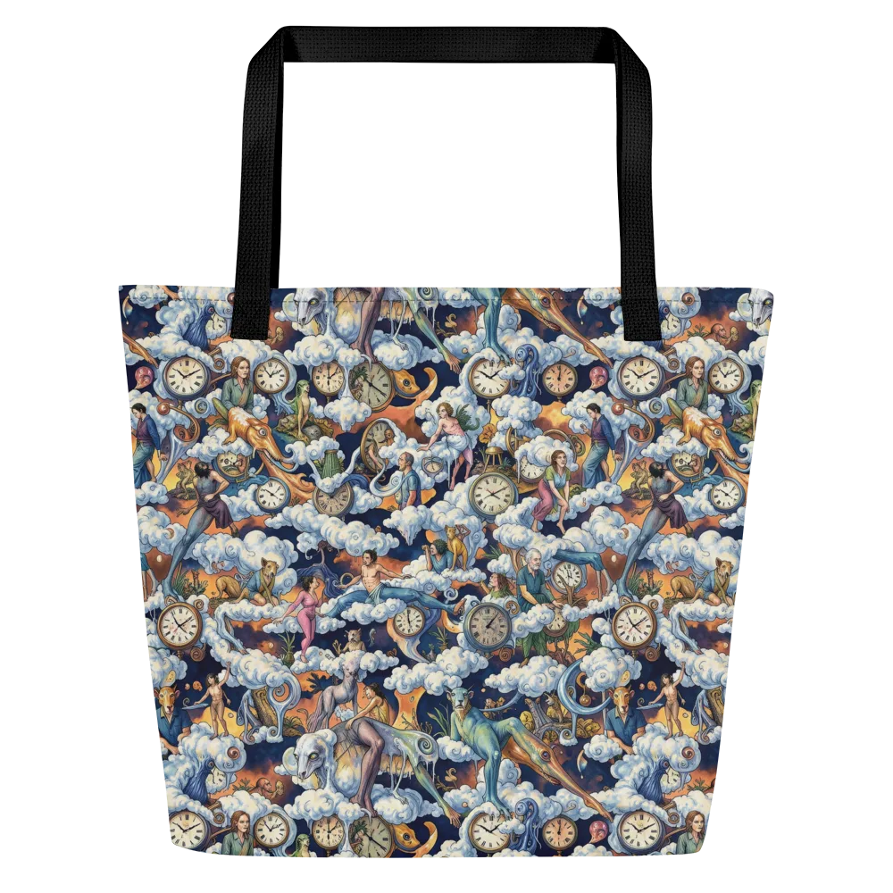 Chronicles of Cloudtime on Large Tote Bag W/ Pocket — Front