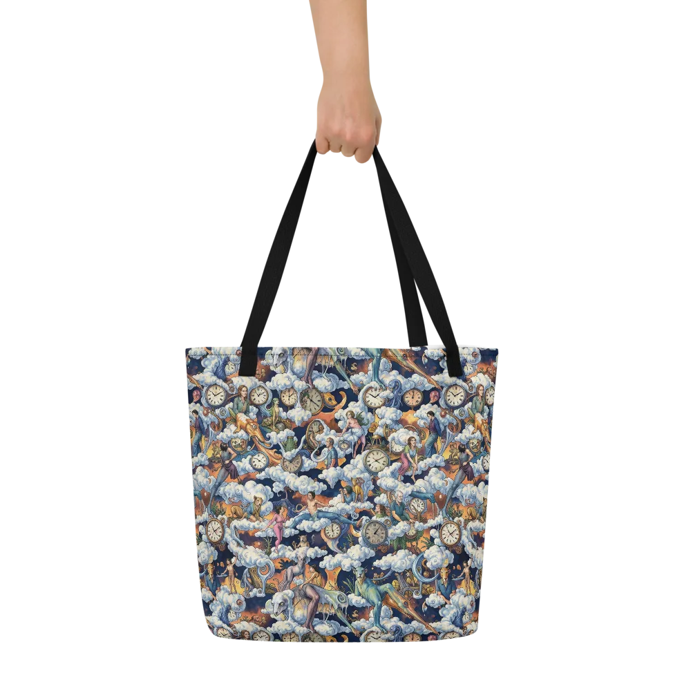 Chronicles of Cloudtime on Large Tote Bag W/ Pocket — Front