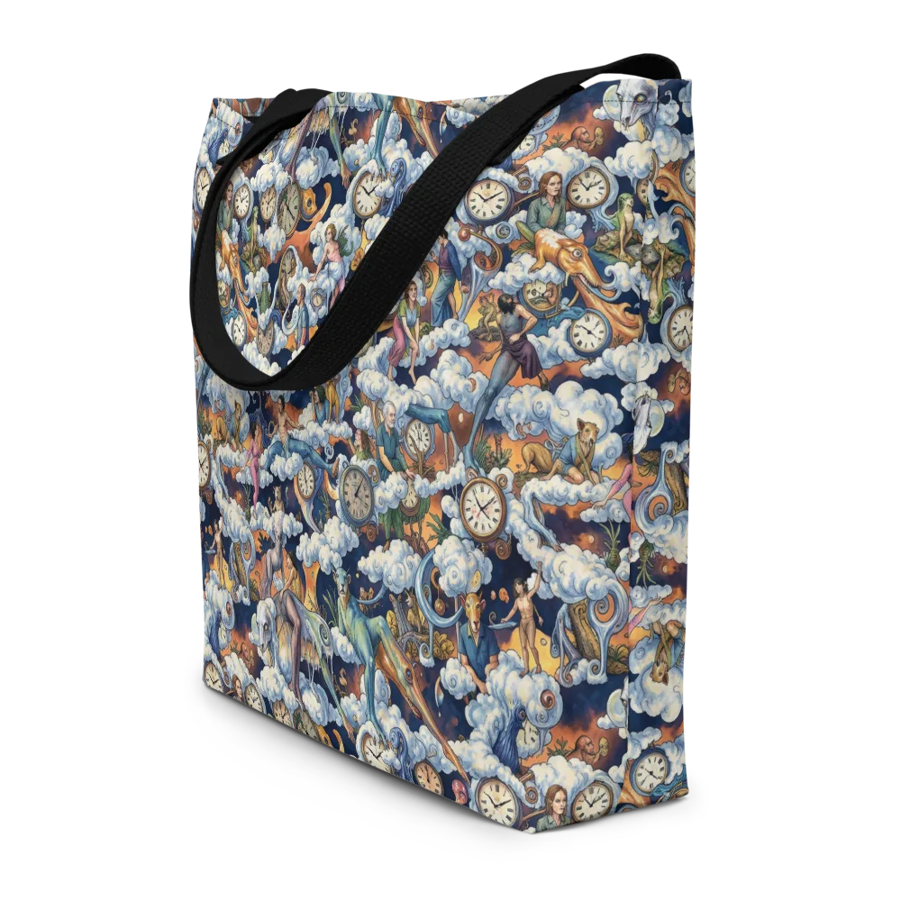 Chronicles of Cloudtime on Large Tote Bag W/ Pocket — Front