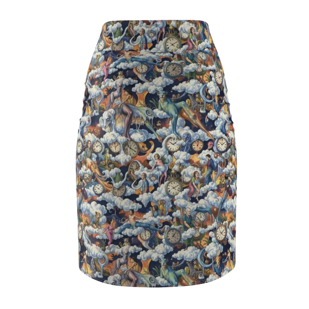 Chronicles of Cloudtime on Pencil Skirt — Back