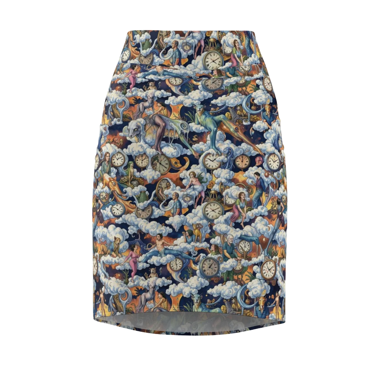 Chronicles of Cloudtime on Pencil Skirt — Front