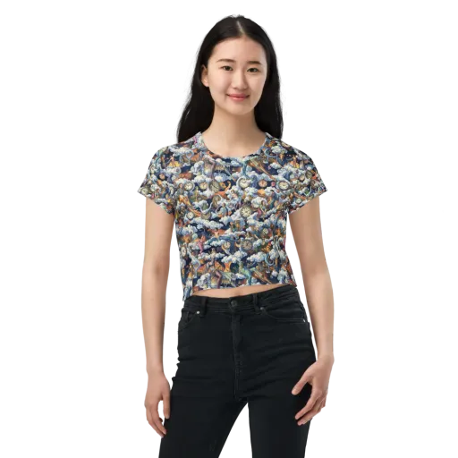 Chronicles of Cloudtime on a Crop Tee