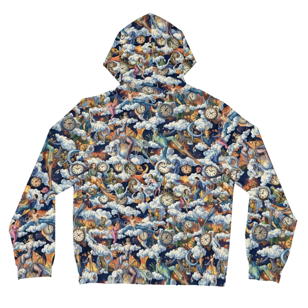 Chronicles of Cloudtime on Women's Full-Zip Hoodie — Back