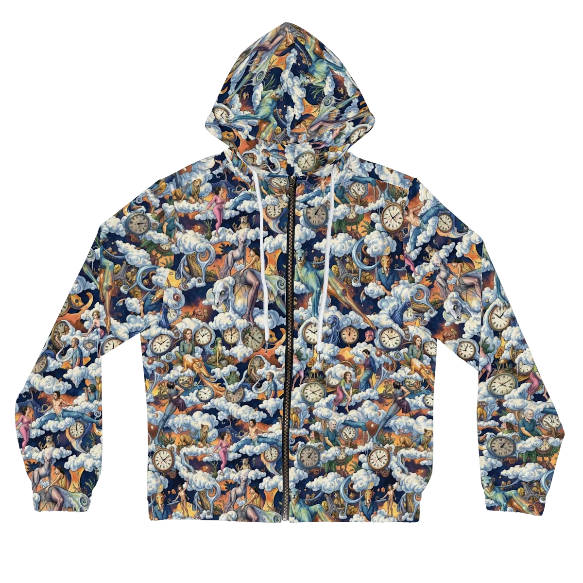 Chronicles of Cloudtime on Women's Full-Zip Hoodie — Front