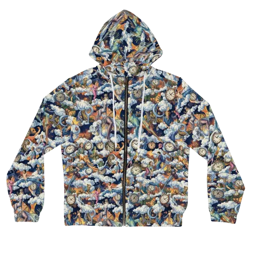 Chronicles of Cloudtime on a Women's Full-Zip Hoodie