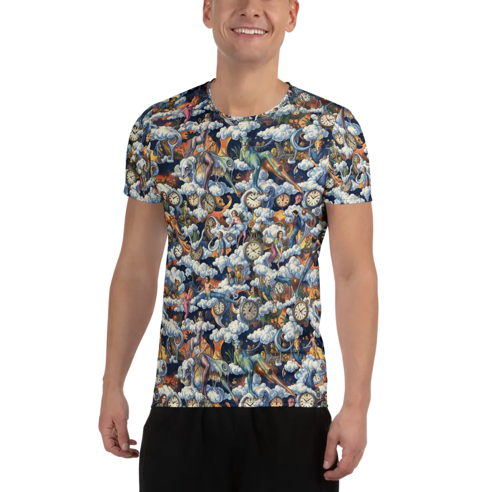 Chronicles of Cloudtime on Men's Athletic T-Shirt — Front