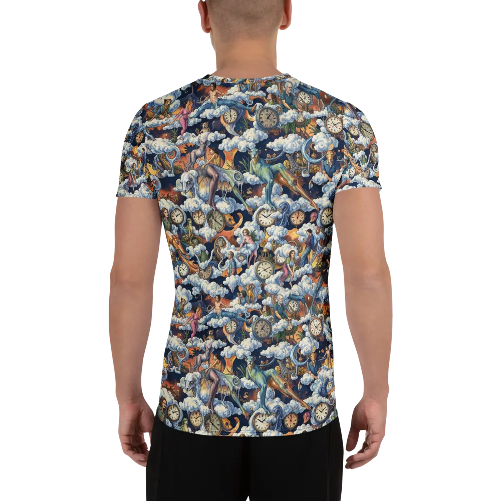 Chronicles of Cloudtime on Men's Athletic T-Shirt — Back
