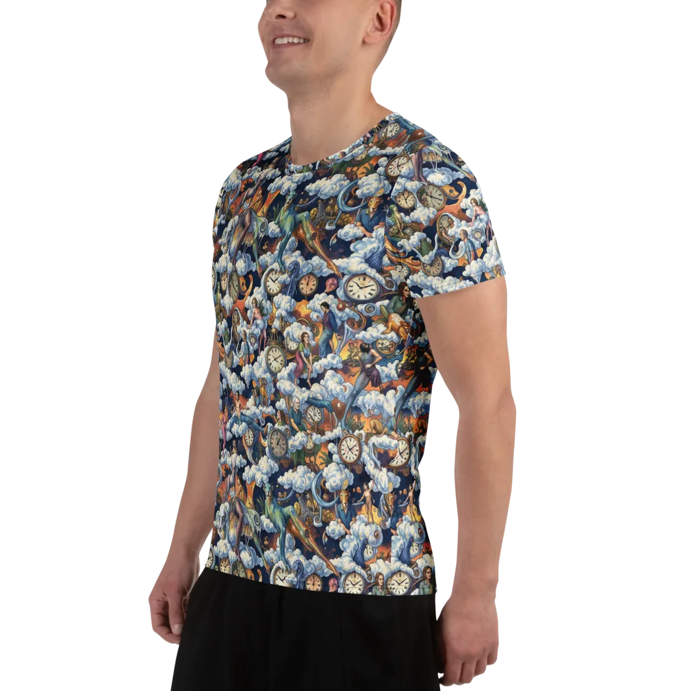 Chronicles of Cloudtime on Men's Athletic T-Shirt — Left