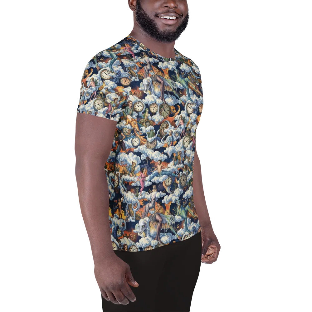 Chronicles of Cloudtime on Men's Athletic T-Shirt — Right