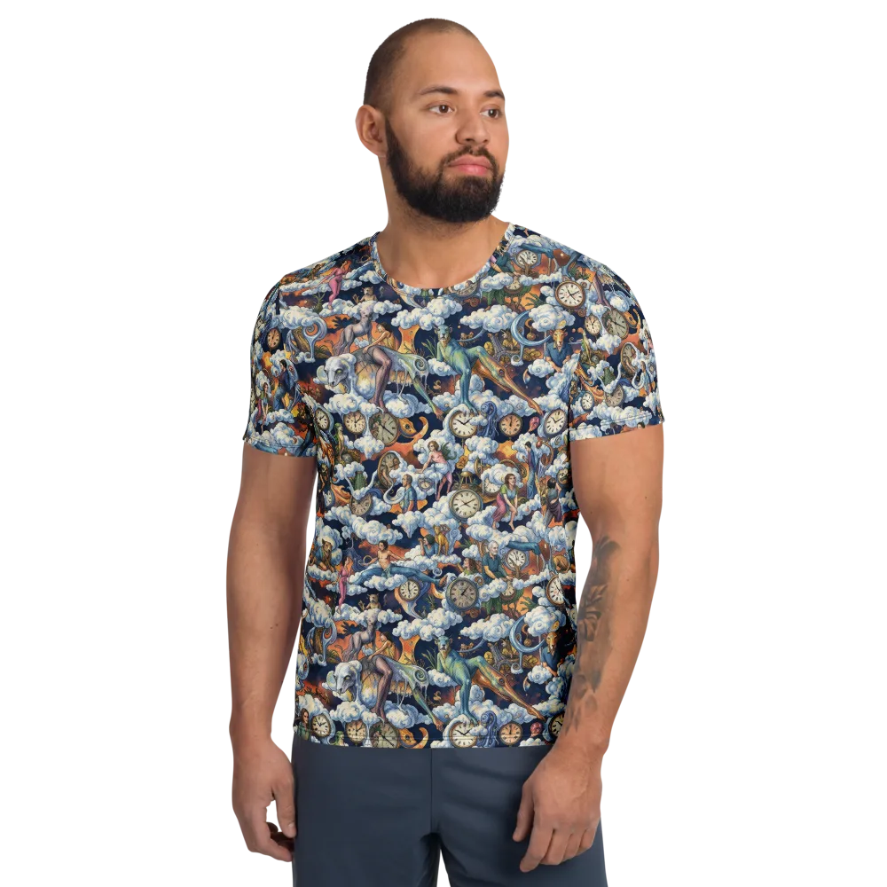 Chronicles of Cloudtime on Men's Athletic T-Shirt — Front