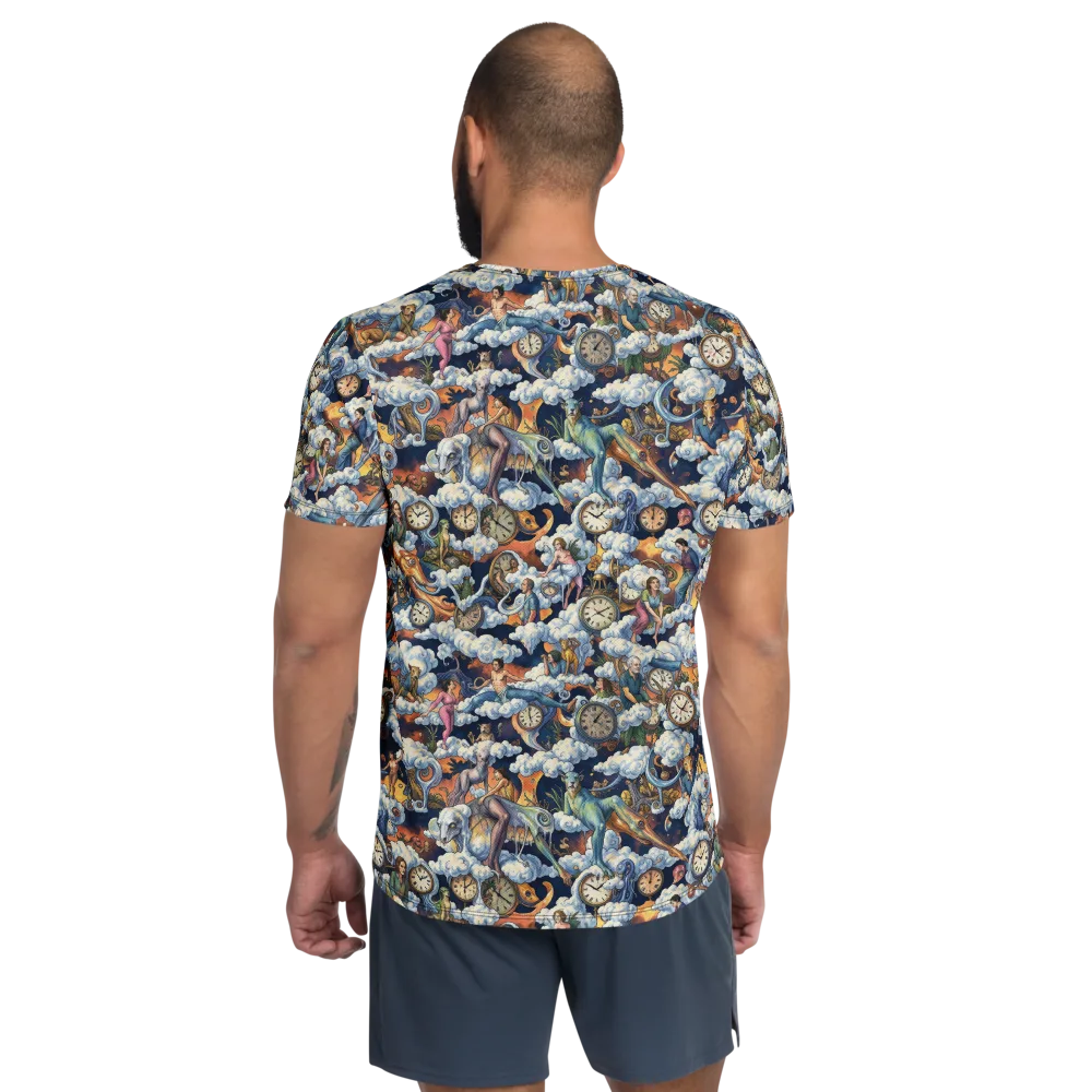 Chronicles of Cloudtime on Men's Athletic T-Shirt — Back
