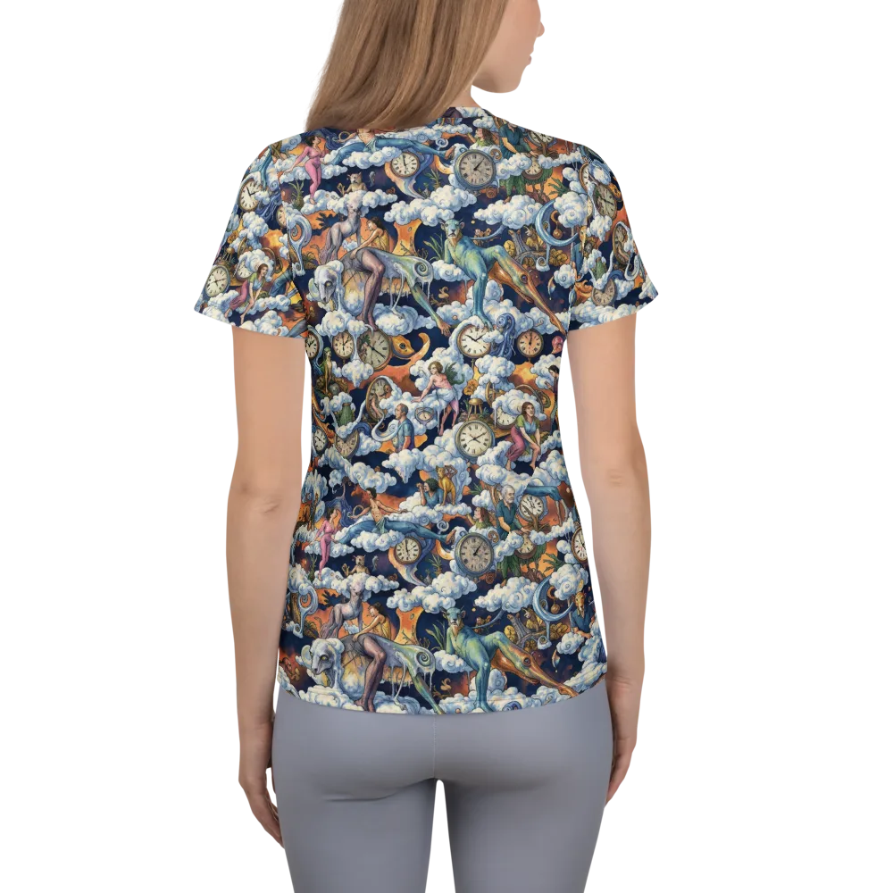 Chronicles of Cloudtime on Women's Athletic T-Shirt — Back