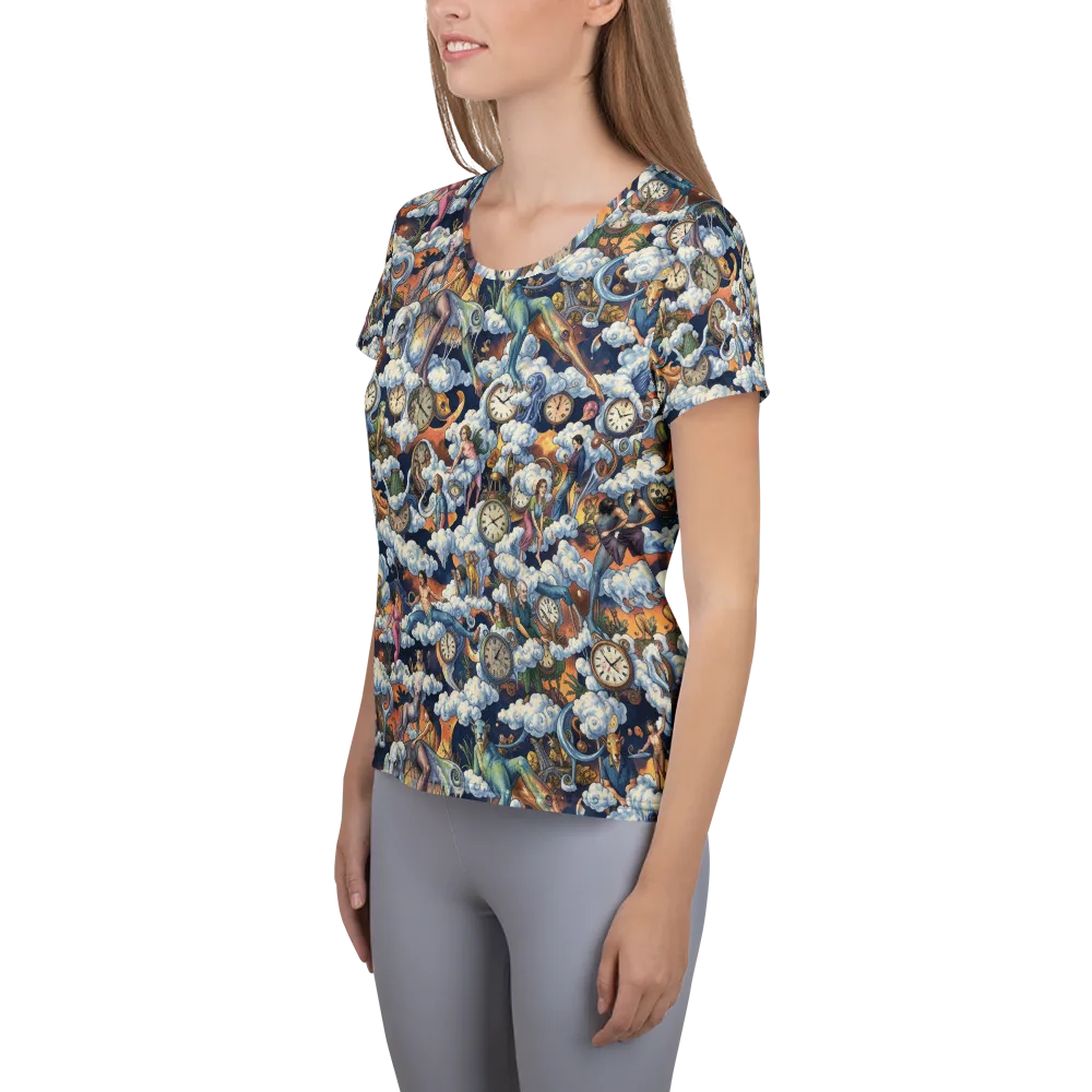 Chronicles of Cloudtime on Women's Athletic T-Shirt — Left