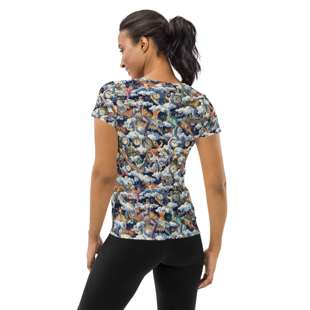 Chronicles of Cloudtime on Women's Athletic T-Shirt — Back