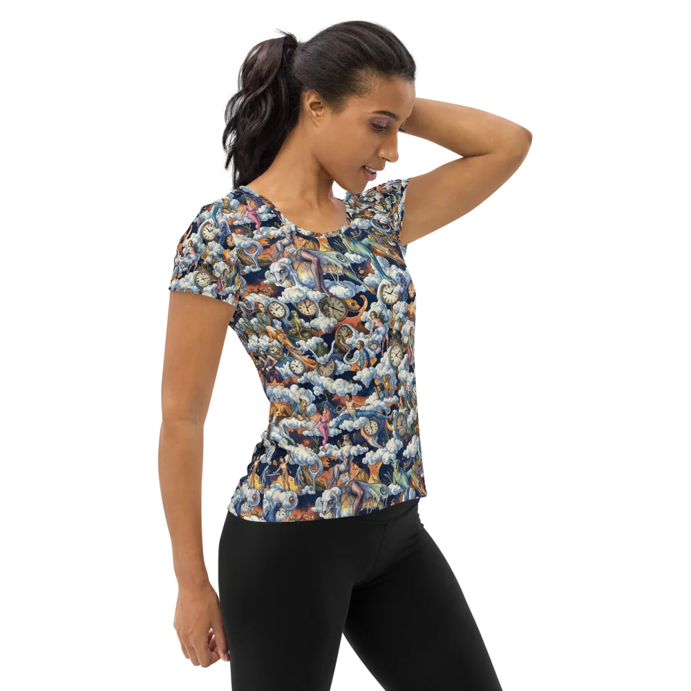 Chronicles of Cloudtime on Women's Athletic T-Shirt — Right
