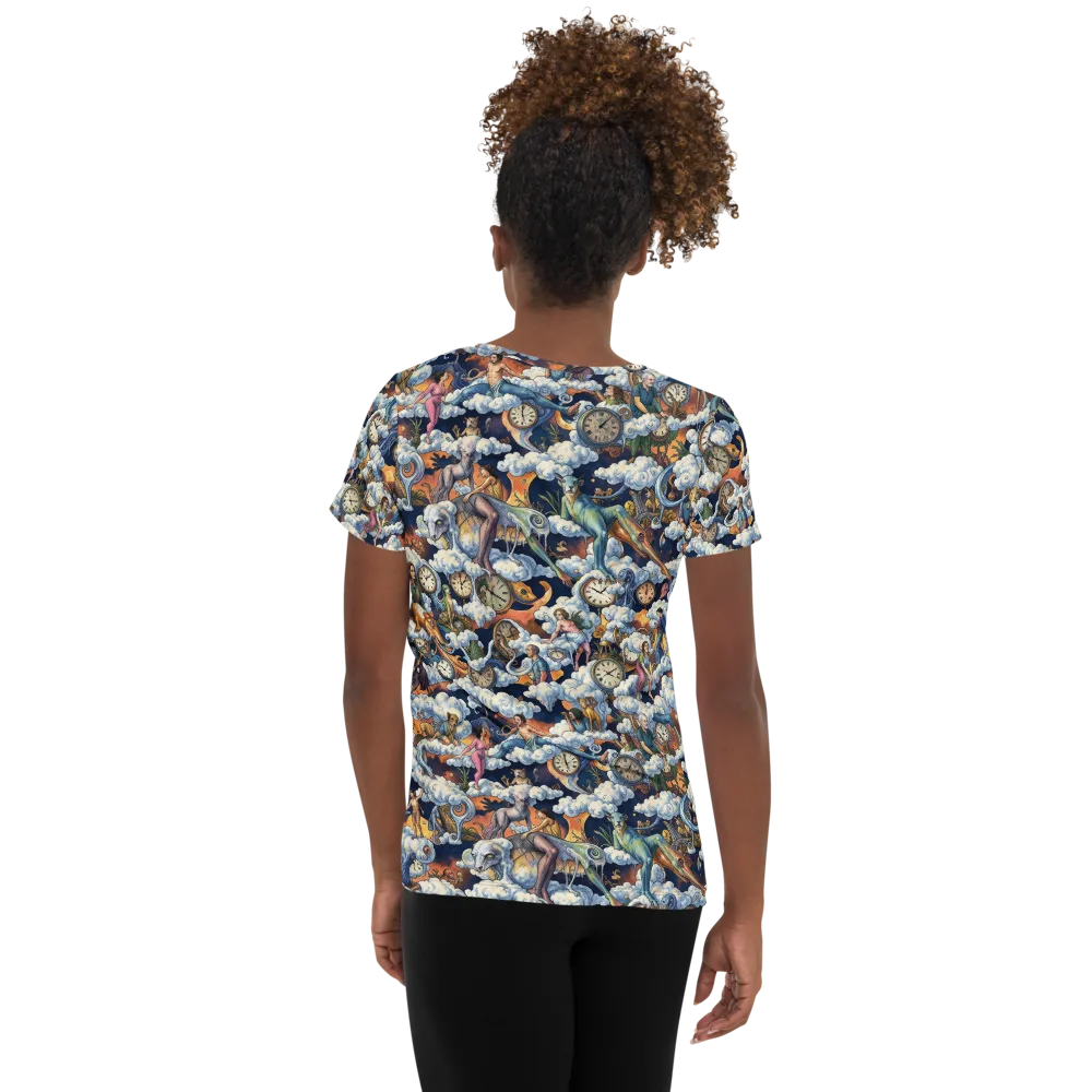Chronicles of Cloudtime on Women's Athletic T-Shirt — Back