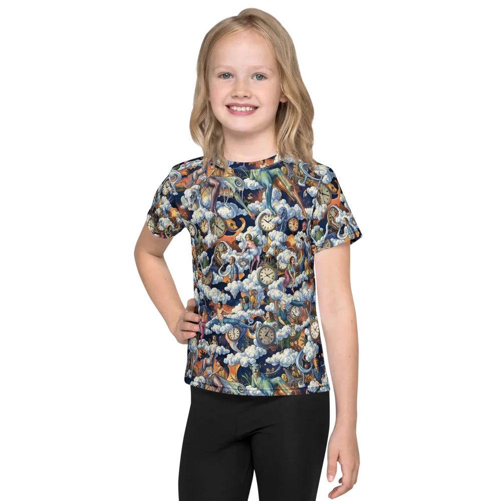 Chronicles of Cloudtime on Kids Crew Neck T-Shirt — Front
