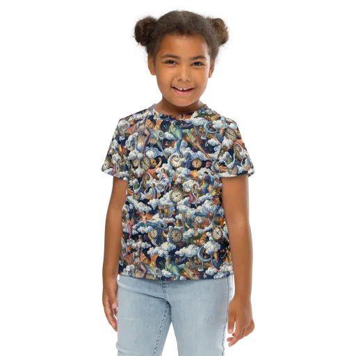 Chronicles of Cloudtime on a Kids Crew Neck T-Shirt