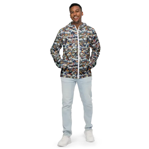 Chronicles of Cloudtime on a Men's Windbreaker