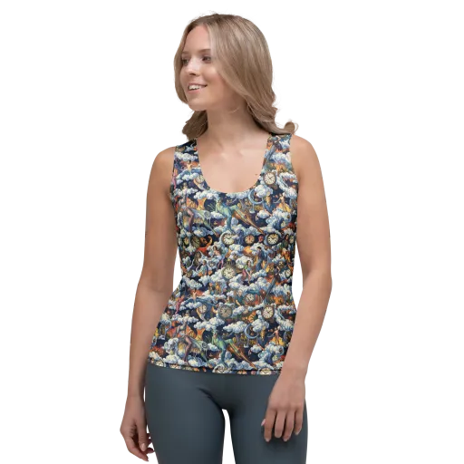 Chronicles of Cloudtime on a Women's Tank Top