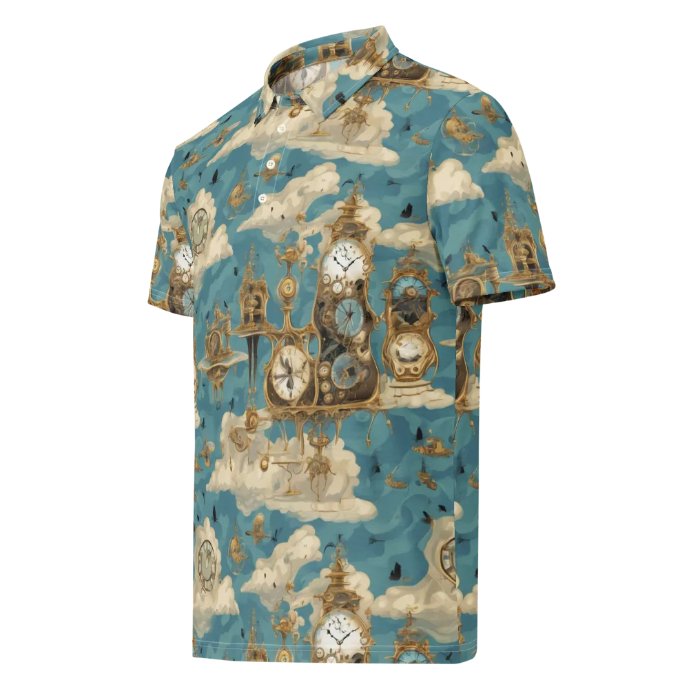 Clockwork Reverie on Men's Slim Fit Polo Shirt — Left Front