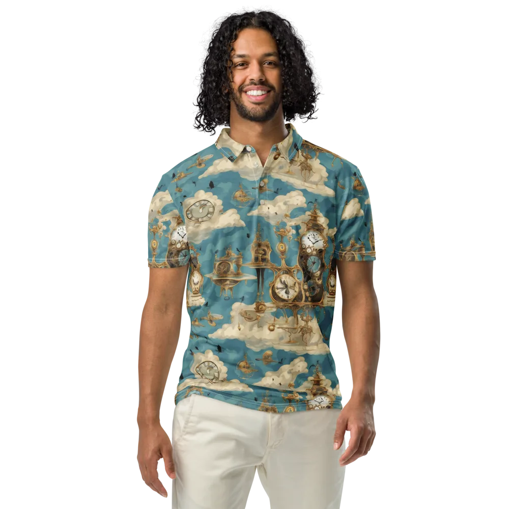 Clockwork Reverie on Men's Slim Fit Polo Shirt — Front