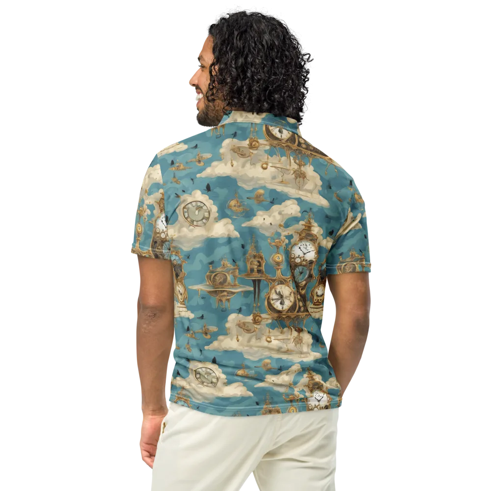 Clockwork Reverie on Men's Slim Fit Polo Shirt — Back