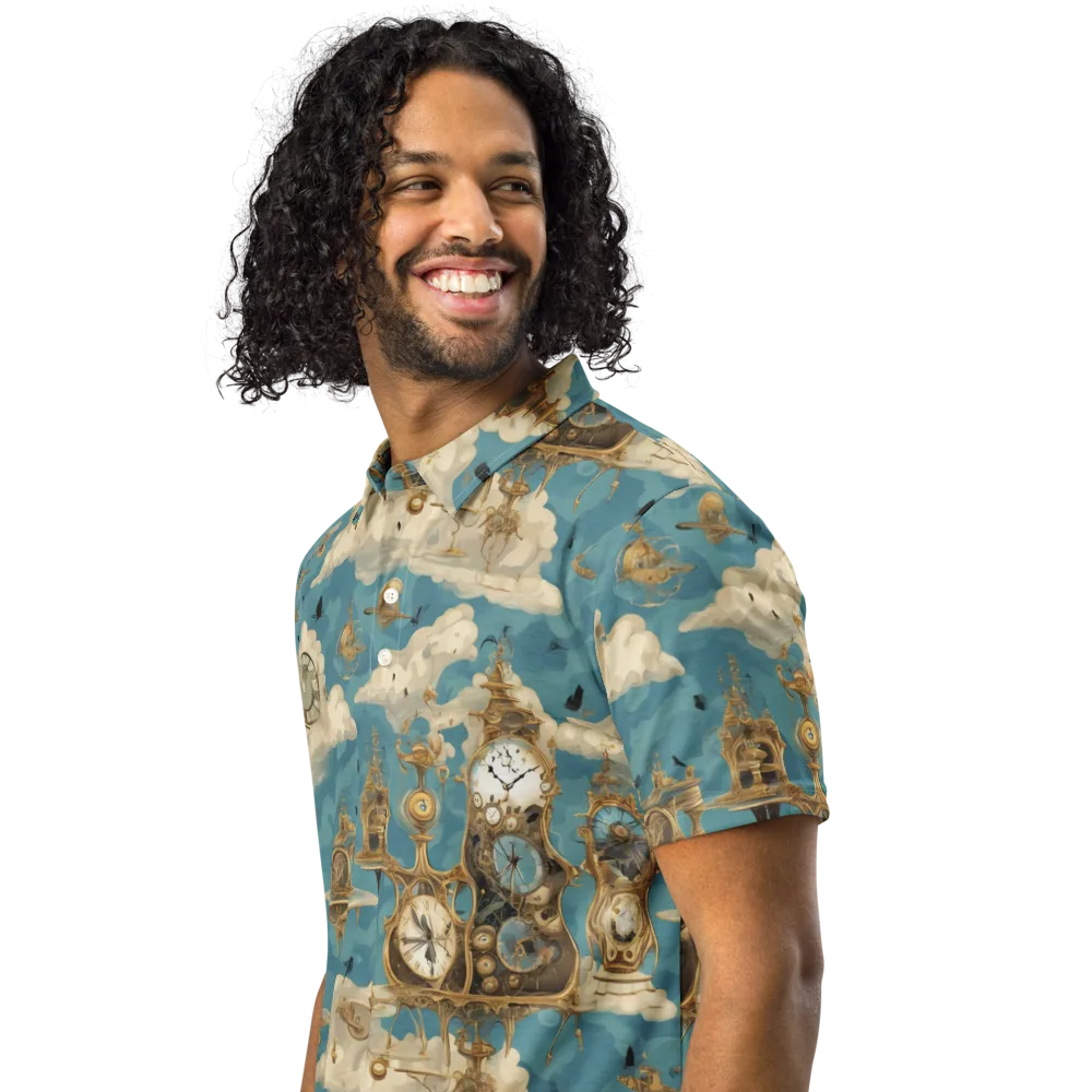 Clockwork Reverie on Men's Slim Fit Polo Shirt — Left Front