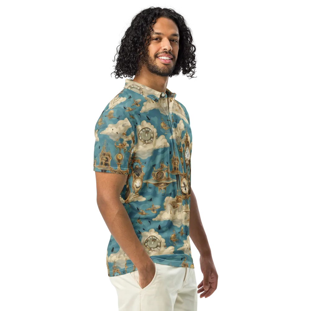 Clockwork Reverie on Men's Slim Fit Polo Shirt — Right Front