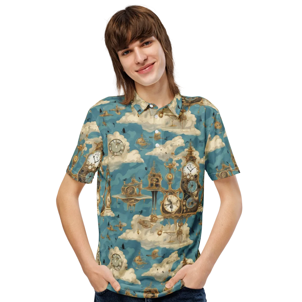 Clockwork Reverie on Men's Slim Fit Polo Shirt — Front