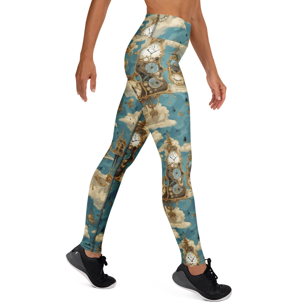 Clockwork Reverie on Yoga Leggings — Right